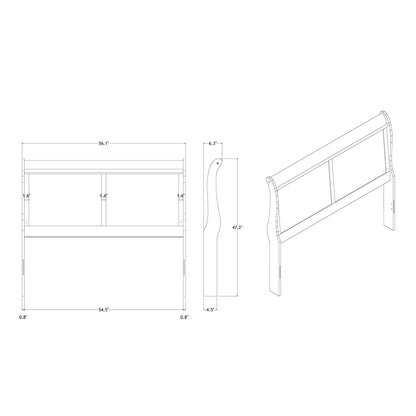 Charlston - Modern Sleigh Design Bed With LED - The Sleep Loft - Online Mattress Showroom NYC