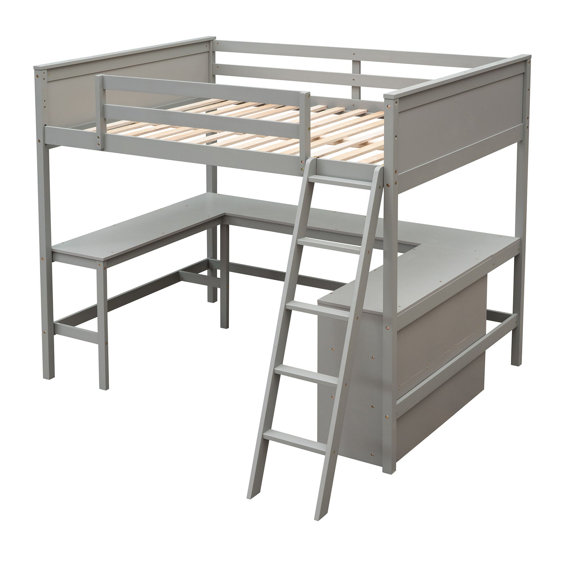Loft Bed With Shelves With Desk - The Sleep Loft - Online Mattress Showroom NYC