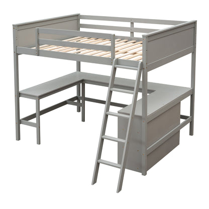 Loft Bed With Shelves With Desk - The Sleep Loft - Online Mattress Showroom NYC
