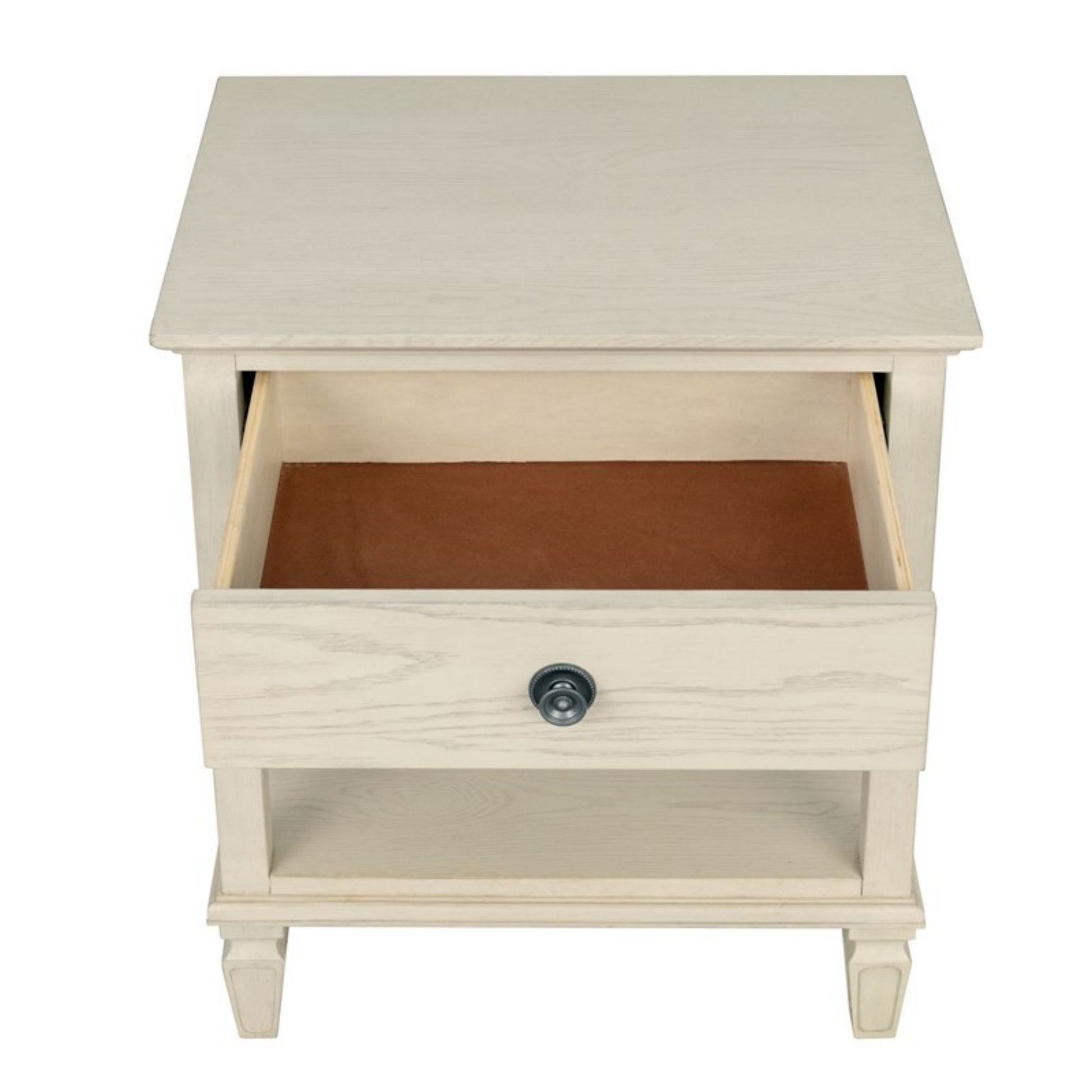 Victoria - Bedside Table With Drawer And Shelf - The Sleep Loft - Online Mattress Showroom NYC