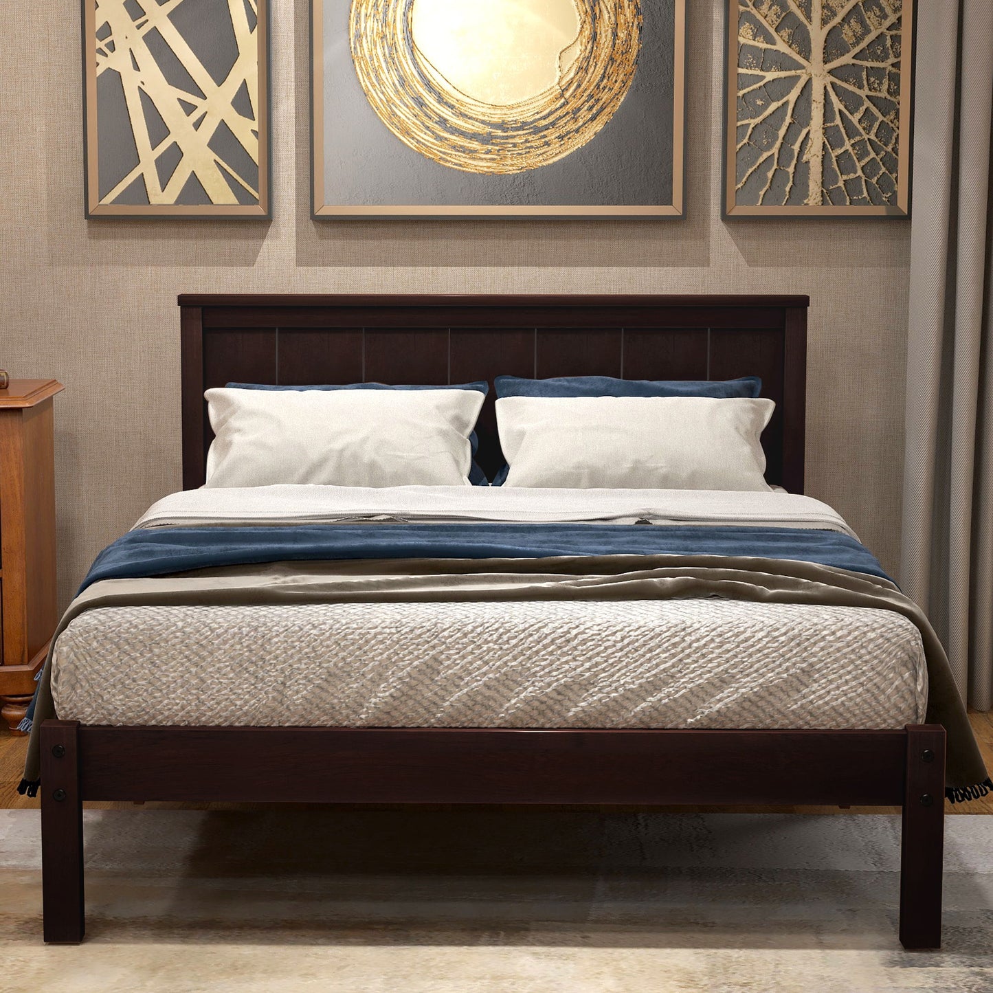 Platform Bed Frame With Headboard - The Sleep Loft - Online Mattress Showroom NYC