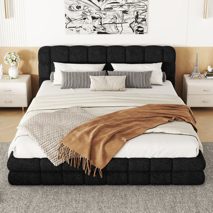 Upholstered Platform Bed With Headboard - The Sleep Loft - Online Mattress Showroom NYC