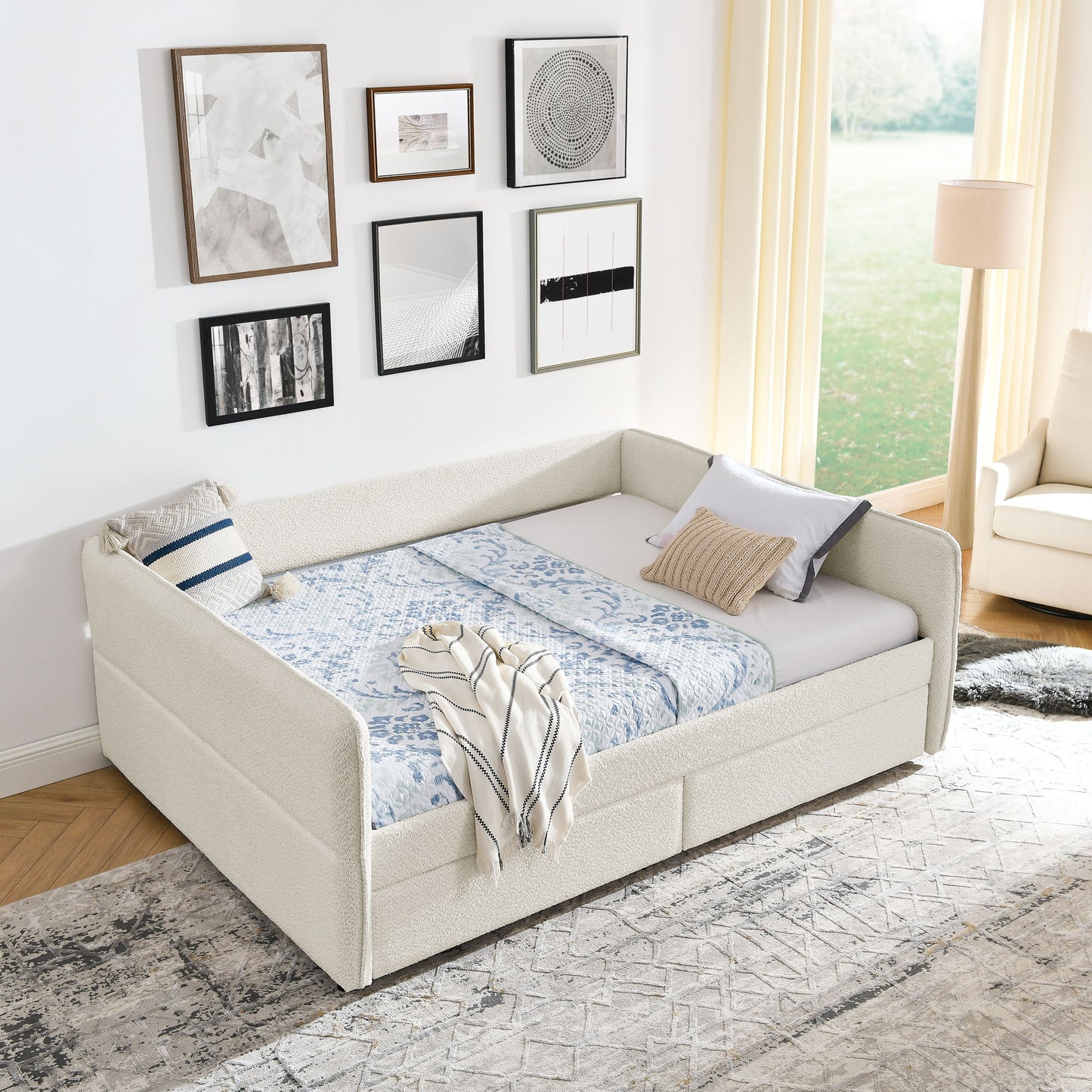 Upholstered Daybed & 2 Drawers - The Sleep Loft - Online Mattress Showroom NYC