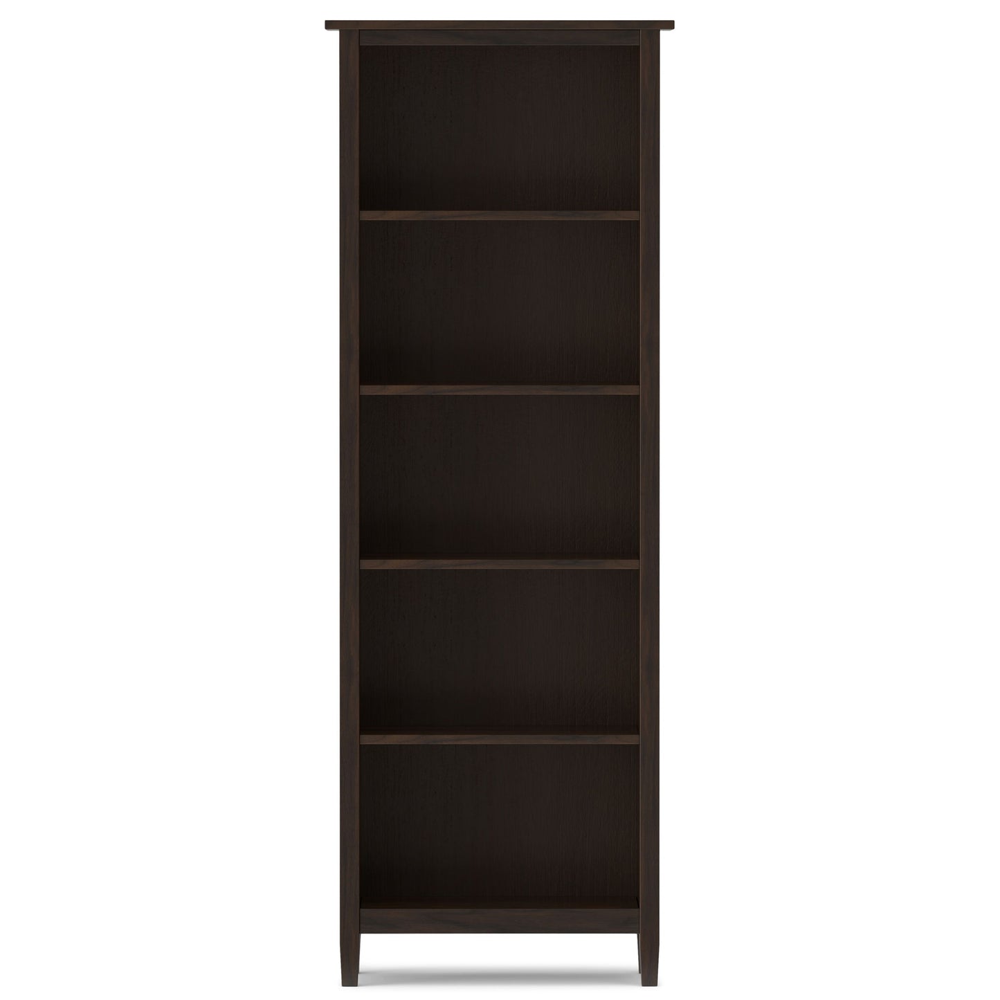 Warm Shaker - 5 Shelf Bookcase - The Sleep Loft - Online Mattress Showroom NYC