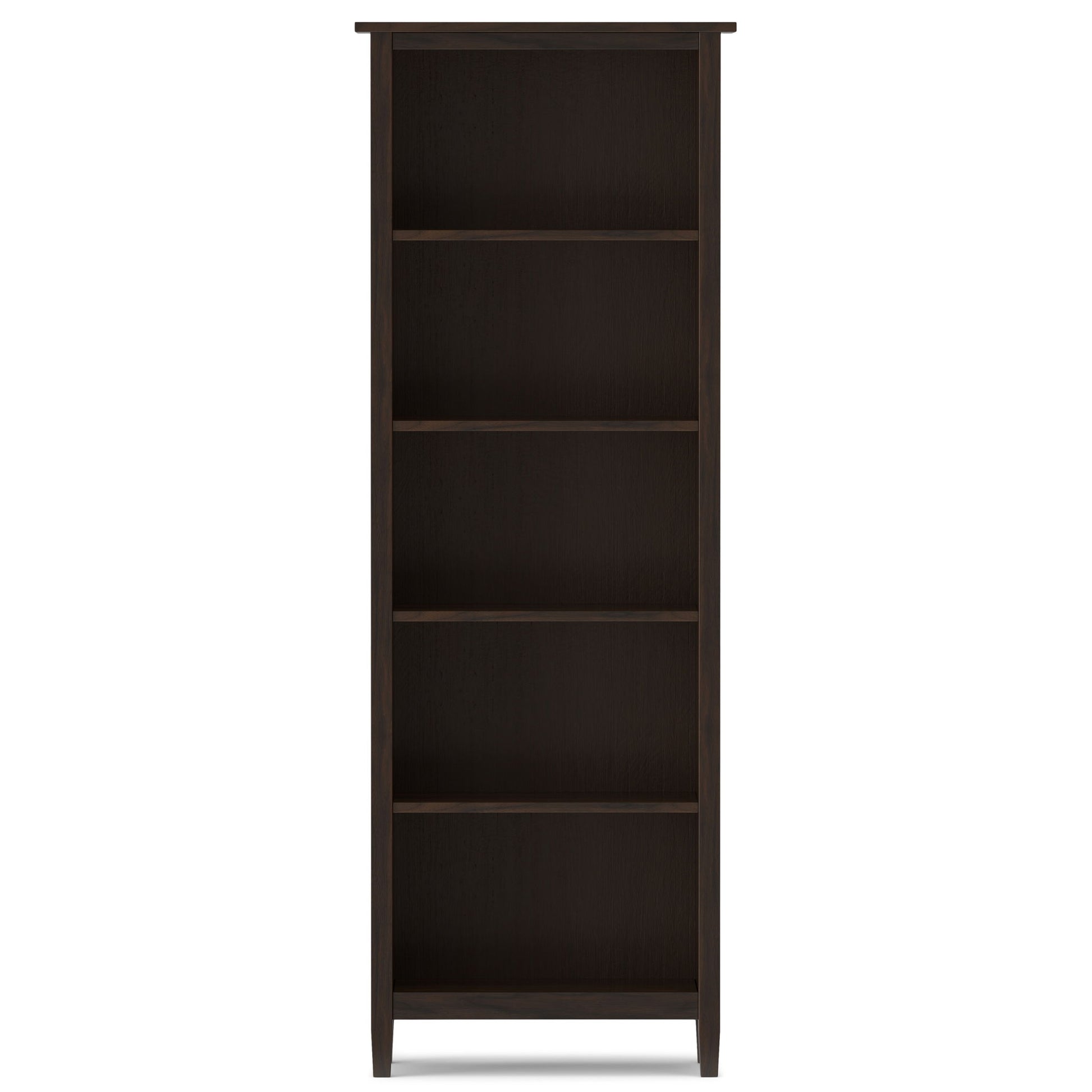 Warm Shaker - 5 Shelf Bookcase - The Sleep Loft - Online Mattress Showroom NYC