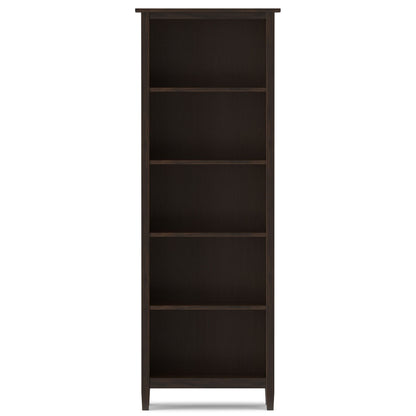Warm Shaker - 5 Shelf Bookcase - The Sleep Loft - Online Mattress Showroom NYC