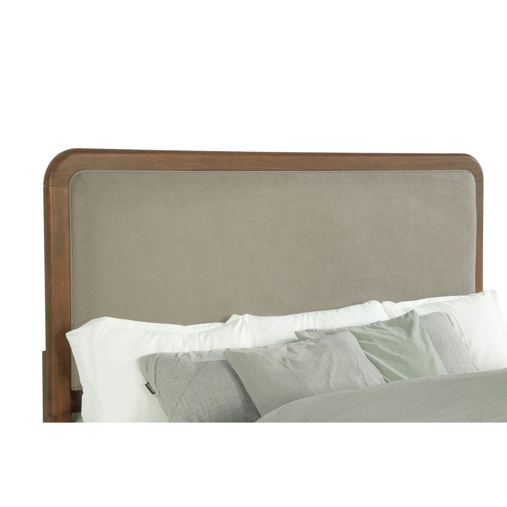 Verona - Queen Upholstered Panel Bed - Walnut - The Sleep Loft - Online Mattress Showroom NYC