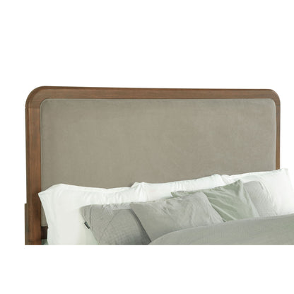 Verona - Queen Upholstered Panel Bed - Walnut - The Sleep Loft - Online Mattress Showroom NYC