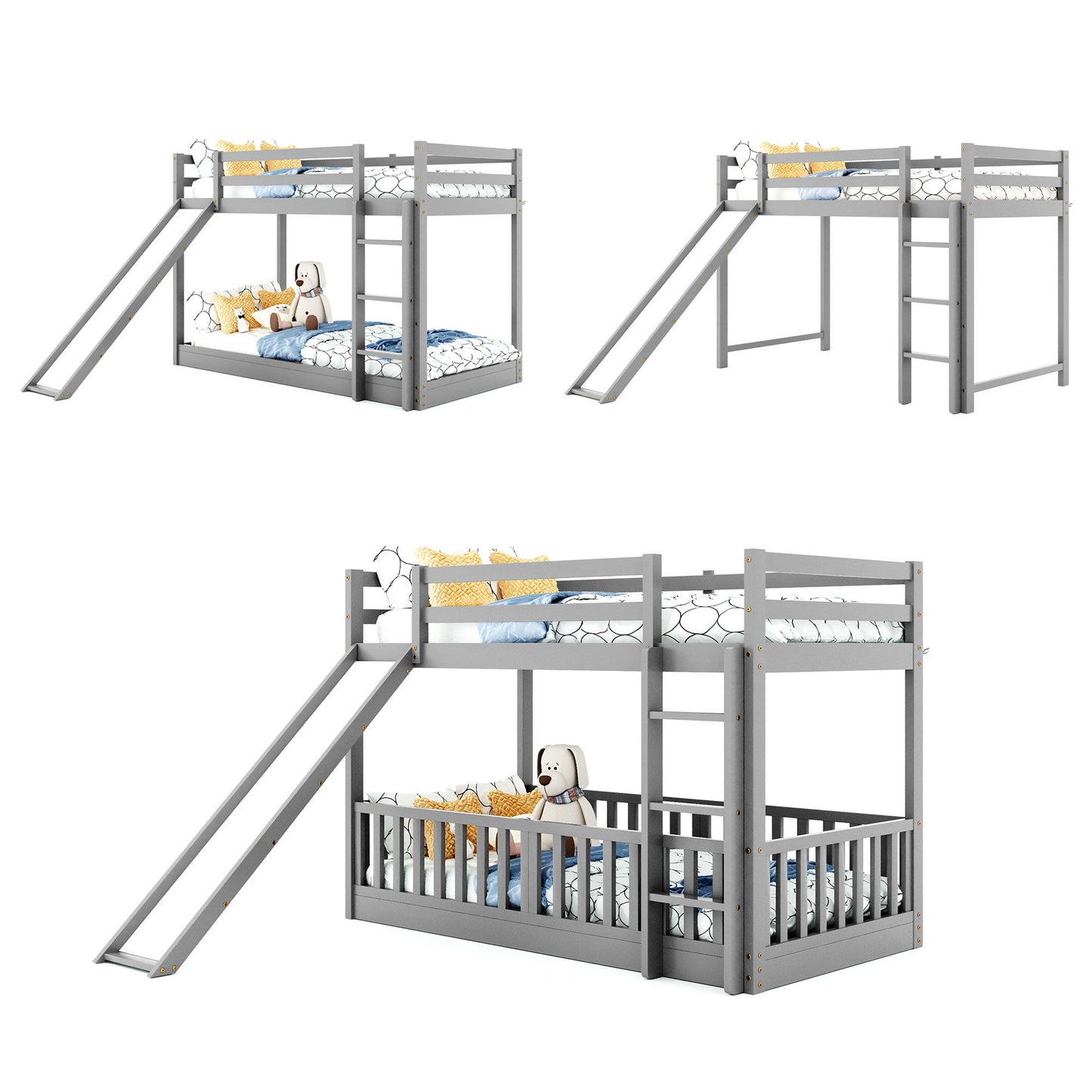 Functional Bunk Bed & Convertible Ladder And Slide - The Sleep Loft - Online Mattress Showroom NYC