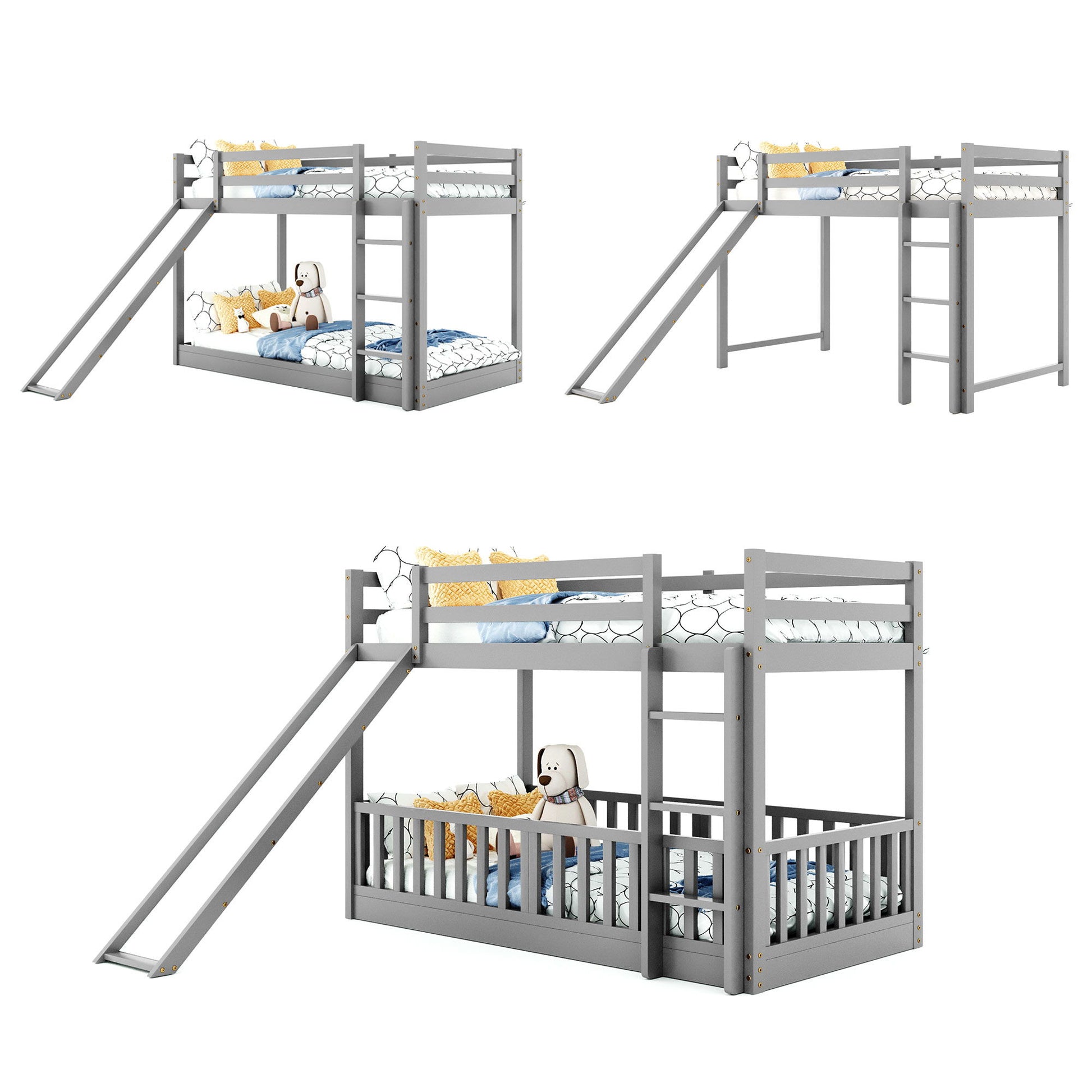Functional Bunk Bed & Convertible Ladder And Slide - The Sleep Loft - Online Mattress Showroom NYC