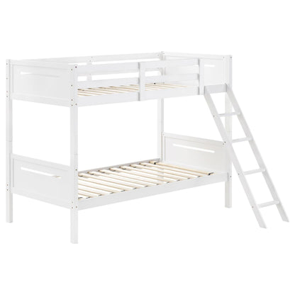 Bunk Bed With Built In Ladder, Safety Guardrails And Angled Access Step - The Sleep Loft - Online Mattress Showroom NYC