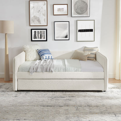 Upholstered Daybed With Pop Up Trundle - The Sleep Loft - Online Mattress Showroom NYC