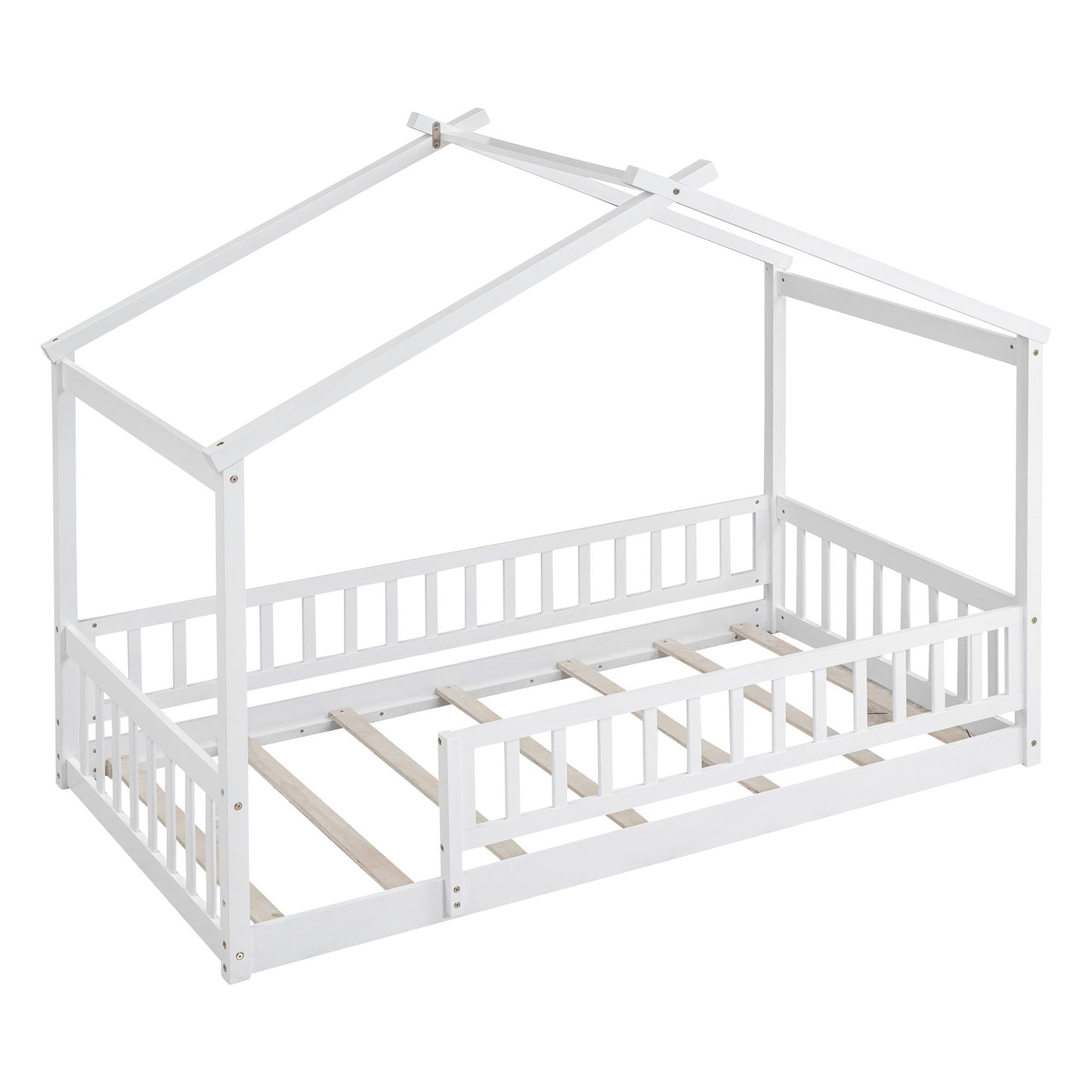 Bed House Bed Frame With Fence - The Sleep Loft - Online Mattress Showroom NYC