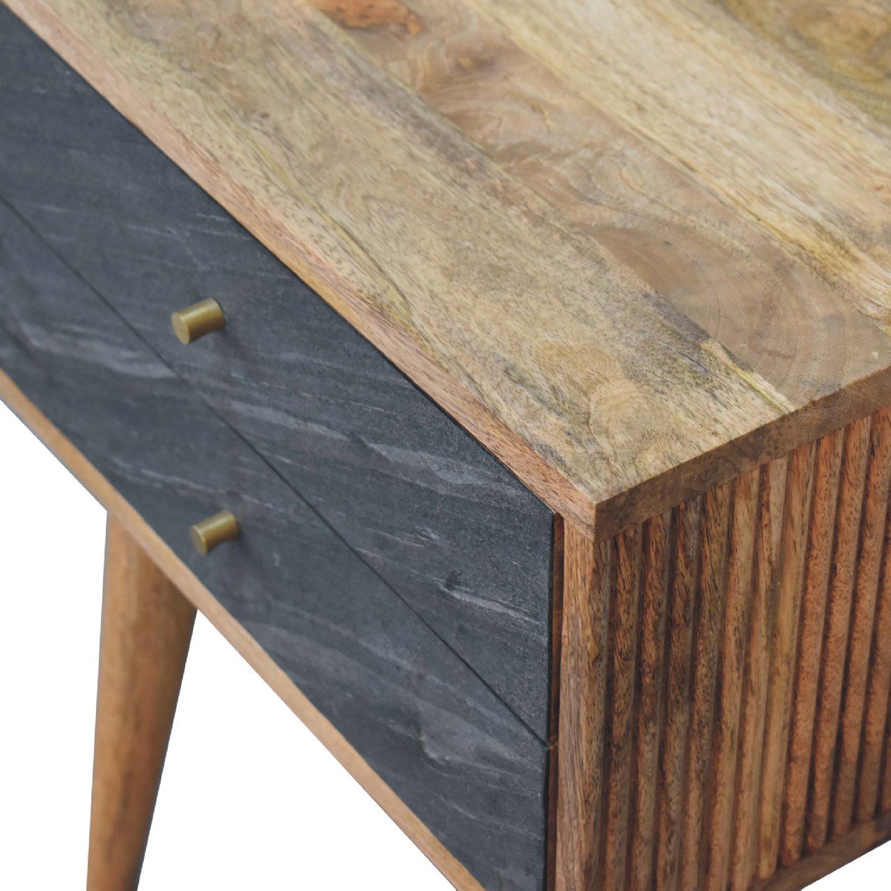Slade - Bedside Table - Stone Gray - The Sleep Loft - Online Mattress Showroom NYC
