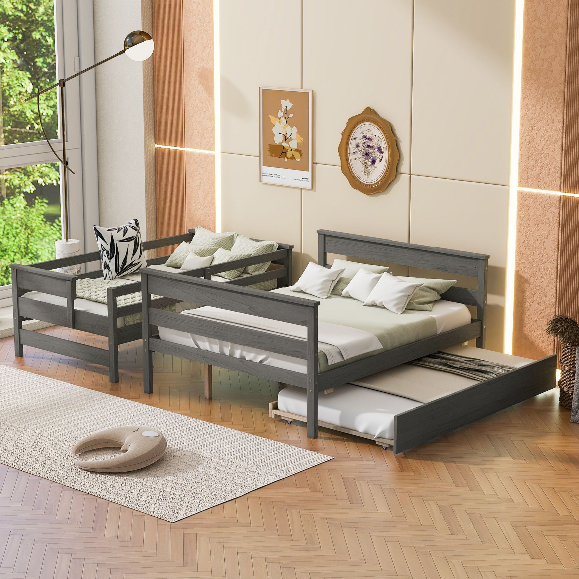 Detachable Design Bunk Bed With Ladder - The Sleep Loft - Online Mattress Showroom NYC