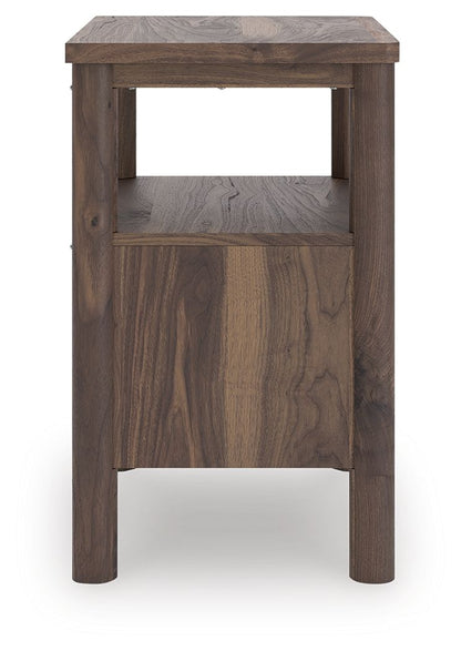 Pamytta - One Drawer Night Stand - Brown - The Sleep Loft - Online Mattress Showroom NYC