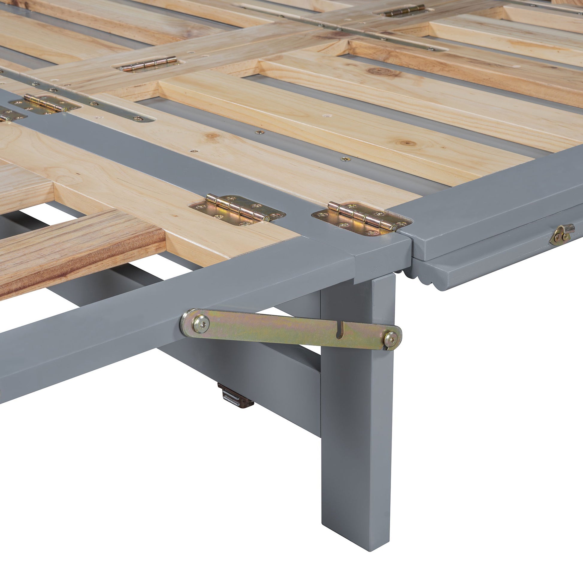 Murphy Bed With Frosted Glass Doors Design, Fake Drawers, Metal Legs - The Sleep Loft - Online Mattress Showroom NYC