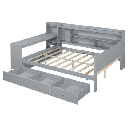 Daybed With 3 Drawers USB Ports And Desk - The Sleep Loft - Online Mattress Showroom NYC
