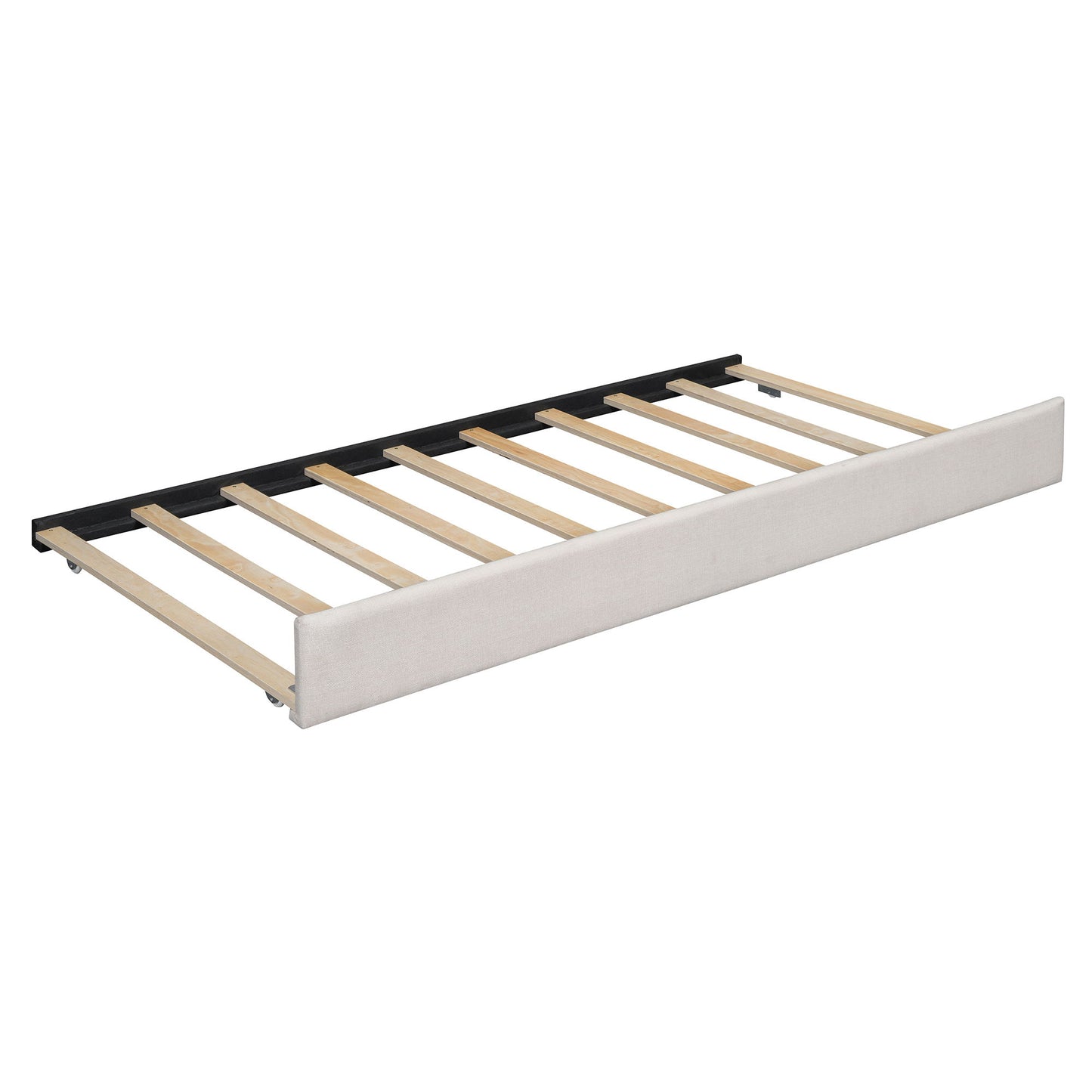 Upholstered Platform Bed With Reading Lights, Drawers, Trundle And Shelves - The Sleep Loft - Online Mattress Showroom NYC