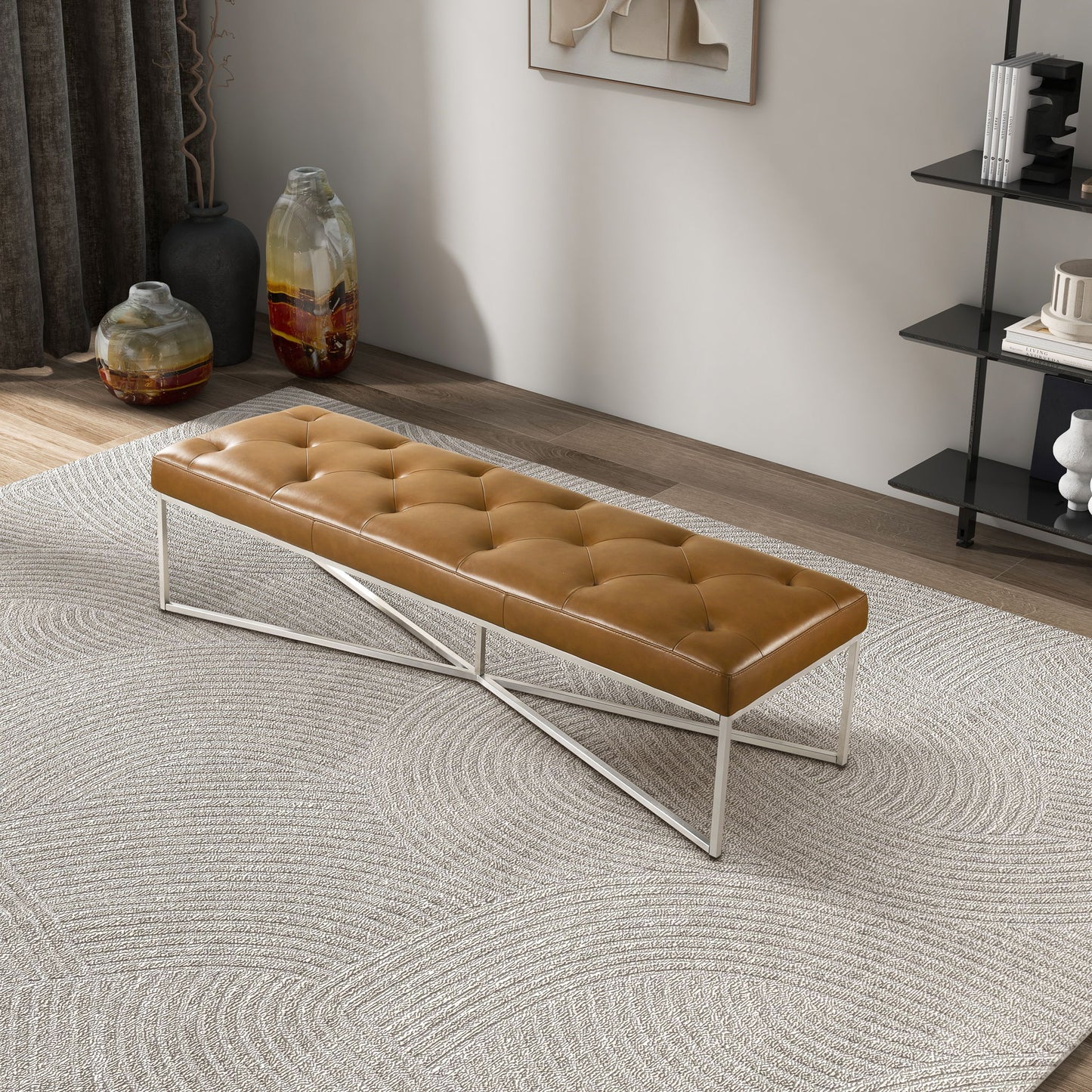 Harper - Bench - Tan - The Sleep Loft - Online Mattress Showroom NYC