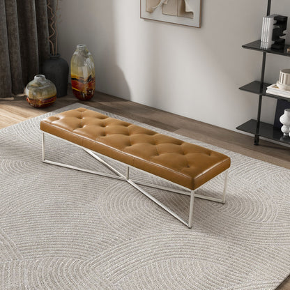 Harper - Bench - Tan - The Sleep Loft - Online Mattress Showroom NYC