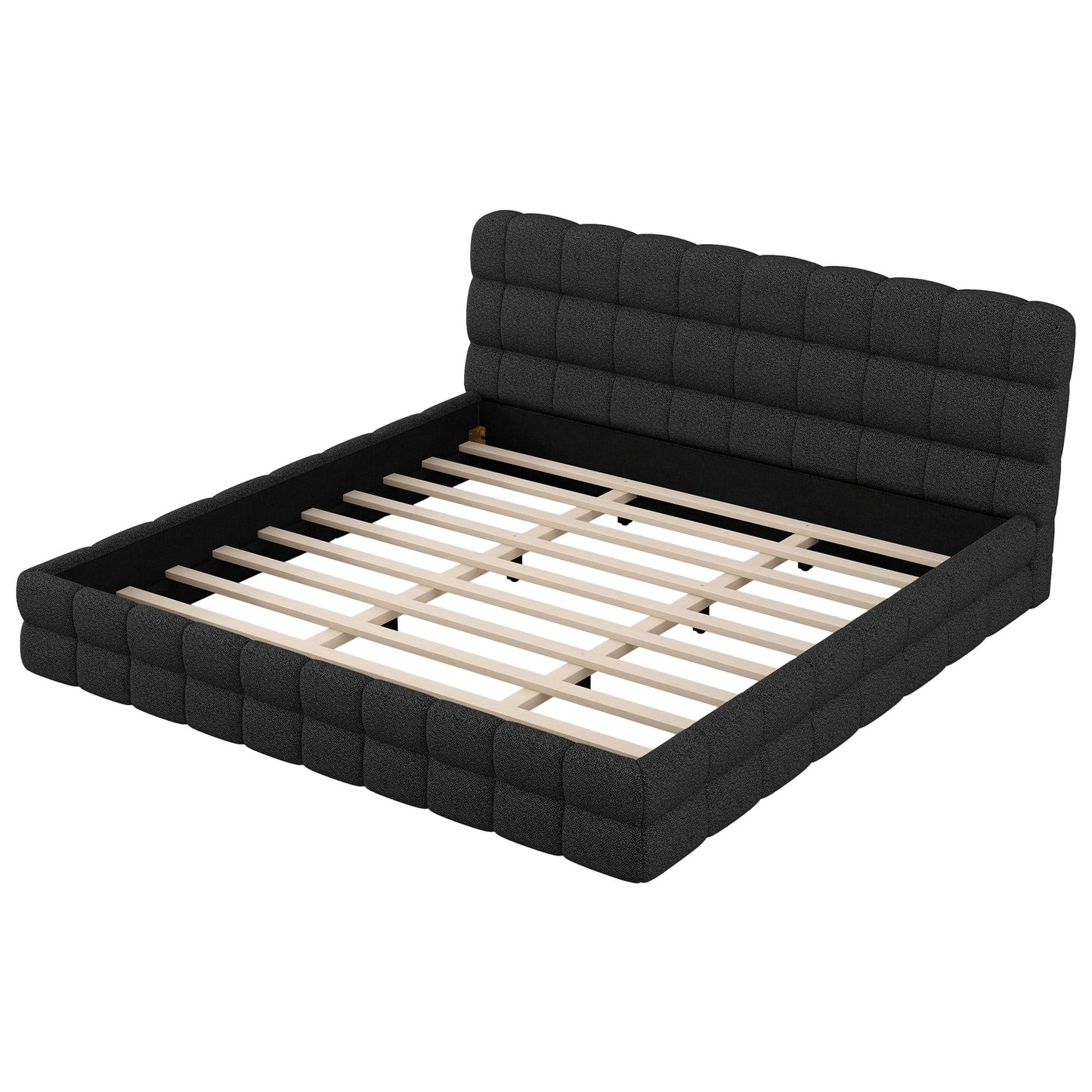 Upholstered Platform Bed With Headboard - The Sleep Loft - Online Mattress Showroom NYC