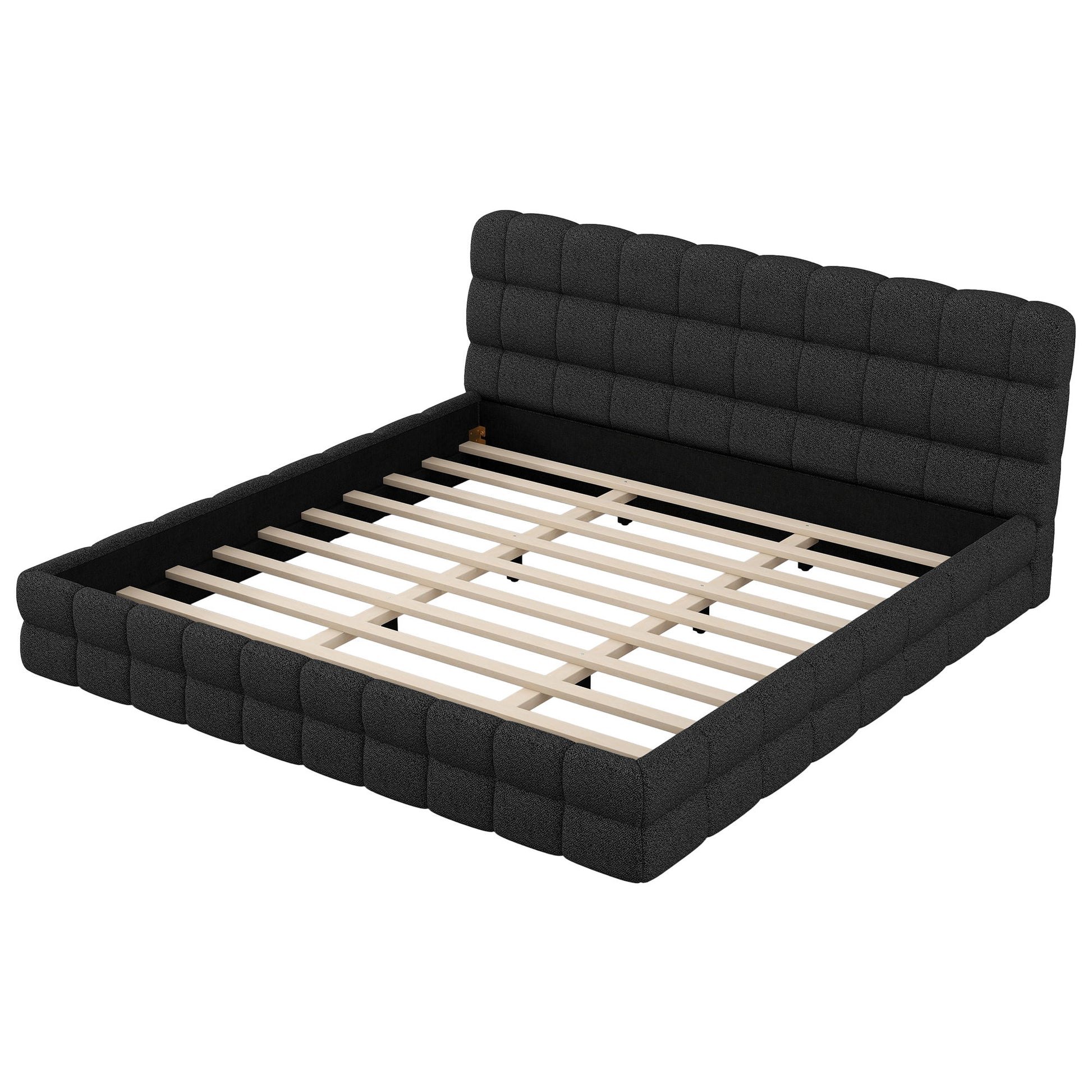 Upholstered Platform Bed With Headboard - The Sleep Loft - Online Mattress Showroom NYC