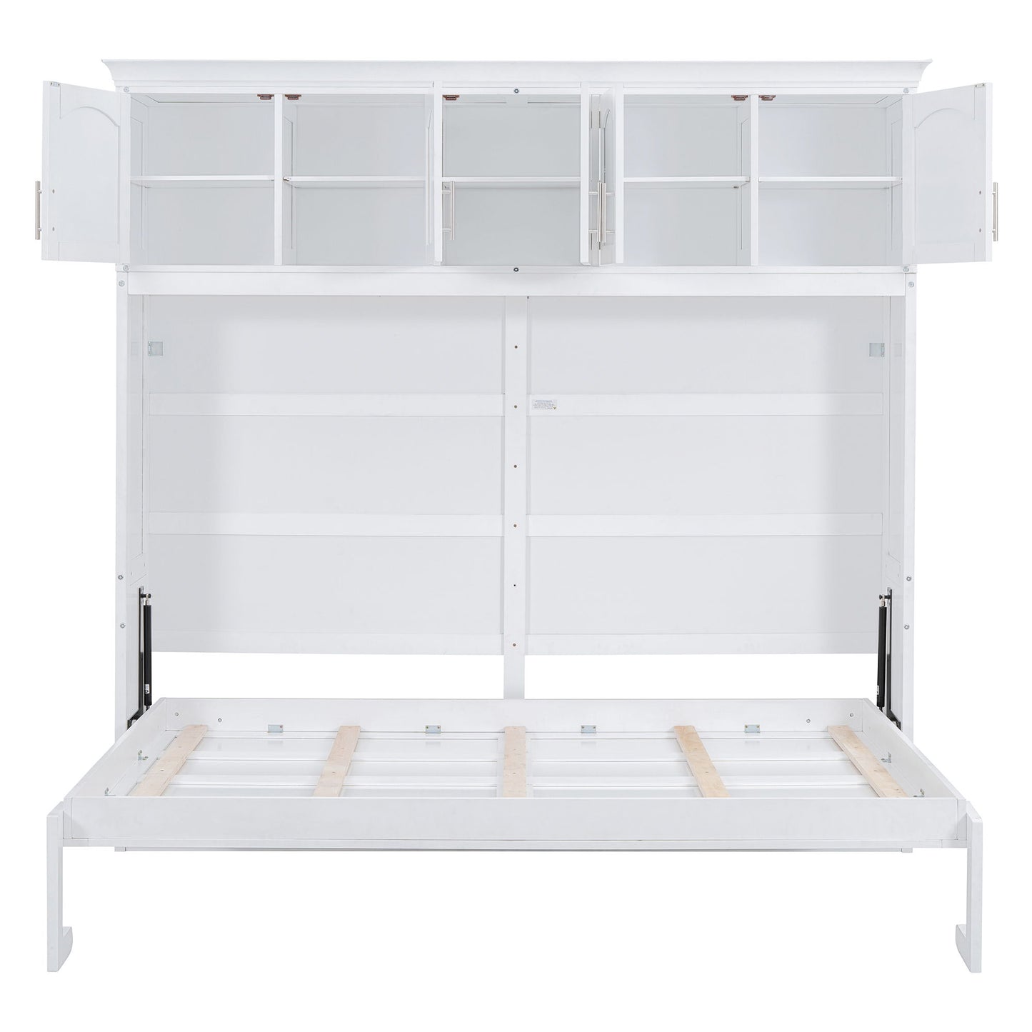 Murphy Modern Bed With Top Cabinets For Space Saving And Comfort - The Sleep Loft - Online Mattress Showroom NYC