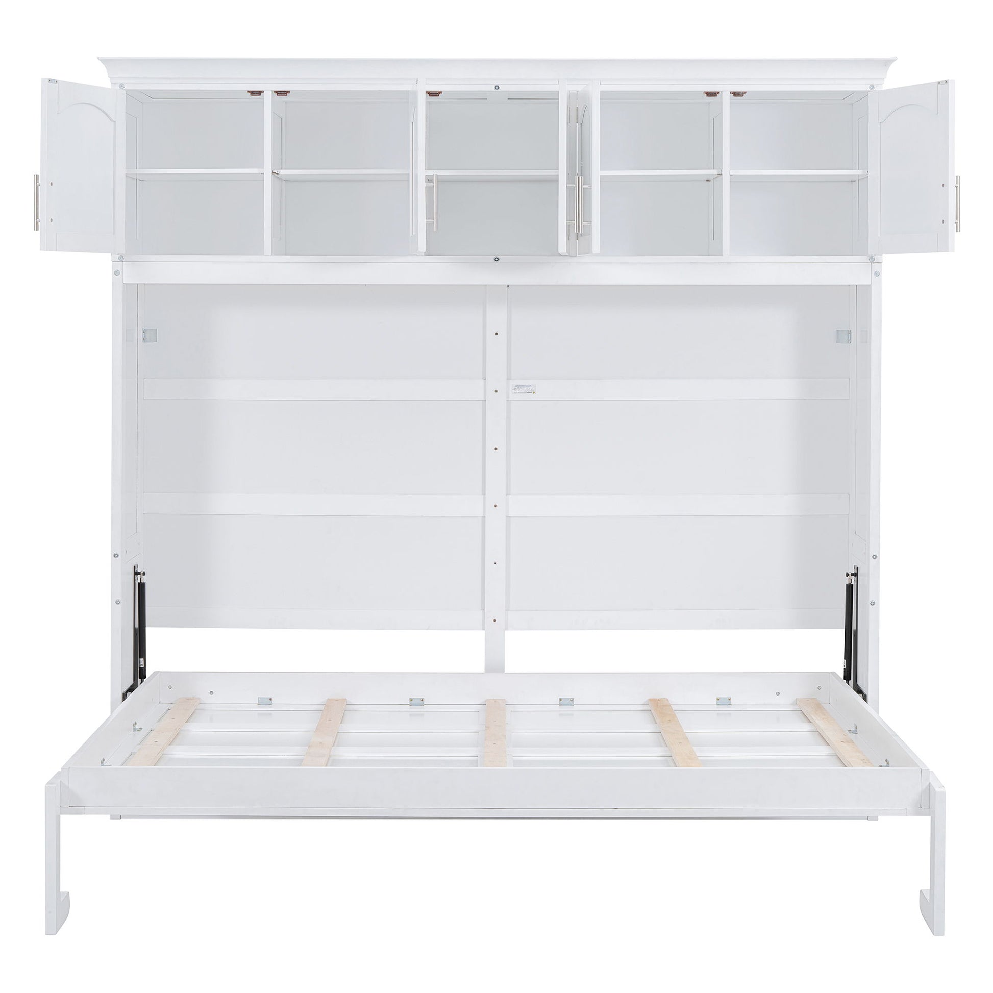 Murphy Modern Bed With Top Cabinets For Space Saving And Comfort - The Sleep Loft - Online Mattress Showroom NYC