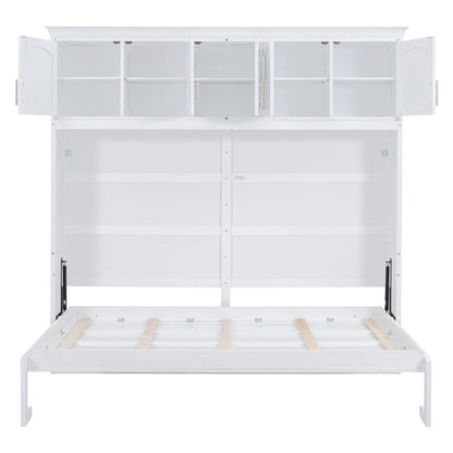 Murphy Modern Bed With Top Cabinets For Space Saving And Comfort - The Sleep Loft - Online Mattress Showroom NYC