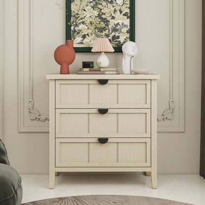 3 Drawer Cabinet, For Bedroom - Natural