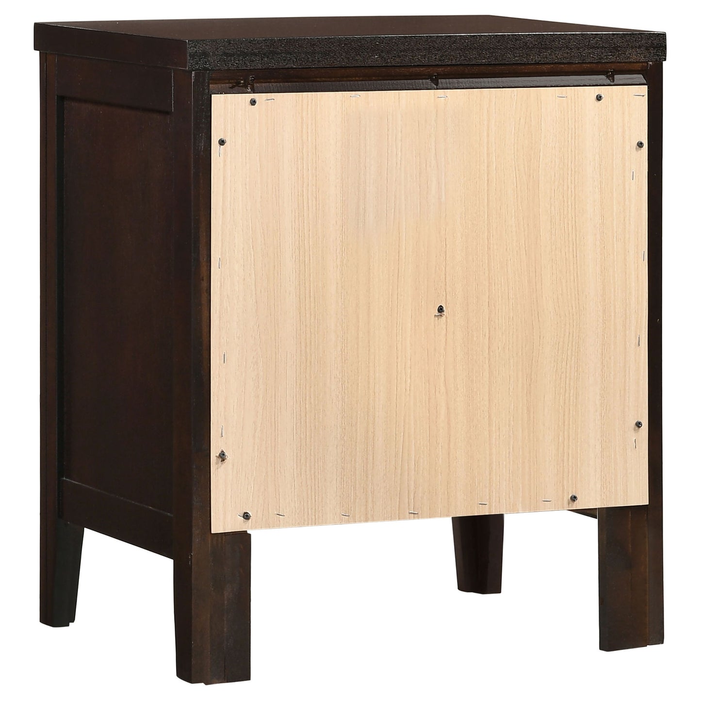 Garrett - 2 Drawer Nightstand - Cappuccino - The Sleep Loft - Online Mattress Showroom NYC