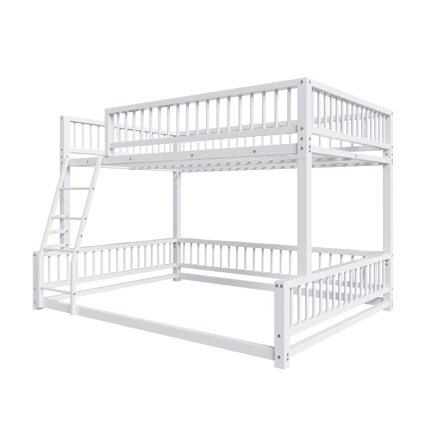 Bunk Bed Frame With Ladder And Safety Guardrails - The Sleep Loft - Online Mattress Showroom NYC