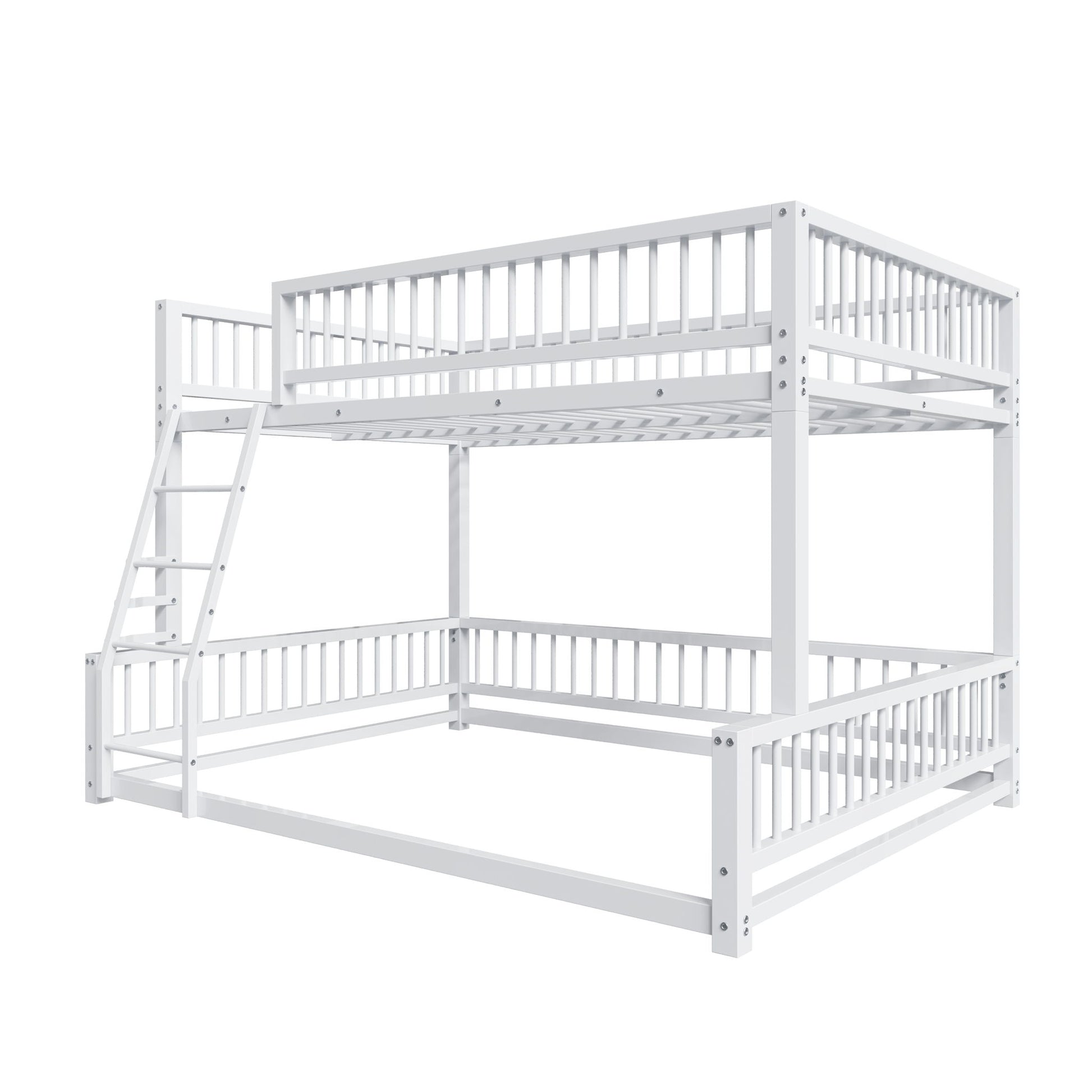 Bunk Bed Frame With Ladder And Safety Guardrails - The Sleep Loft - Online Mattress Showroom NYC