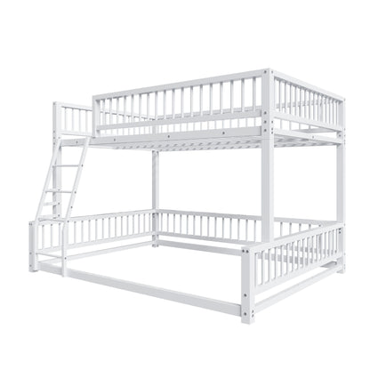 Bunk Bed Frame With Ladder And Safety Guardrails - The Sleep Loft - Online Mattress Showroom NYC