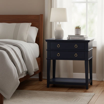 Carmona - 2 Drawer Tray Top Nightstand Pulls - The Sleep Loft - Online Mattress Showroom NYC
