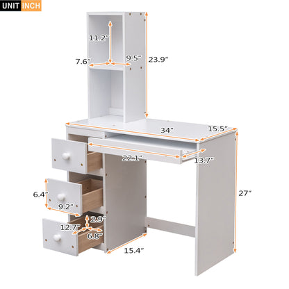 Loft Bed With Stand Alone Bed, Storage Staircase, Desk, Shelves, And Drawers - The Sleep Loft - Online Mattress Showroom NYC