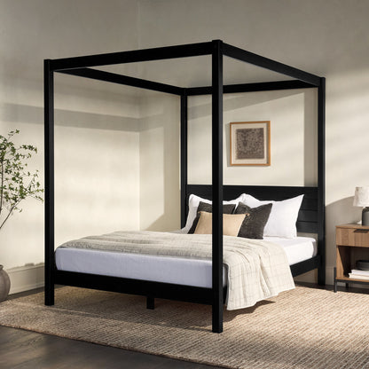Canopy Bed Frame Modern Minimalist Boho - The Sleep Loft - Online Mattress Showroom NYC