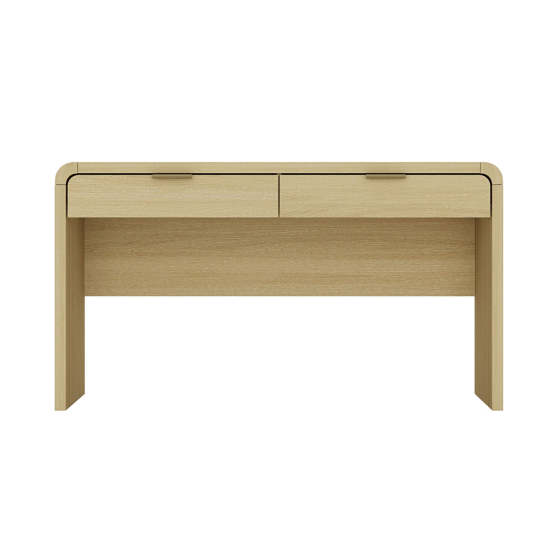 Grace - Office Desk With 2 Drawers - Oak - The Sleep Loft - Online Mattress Showroom NYC