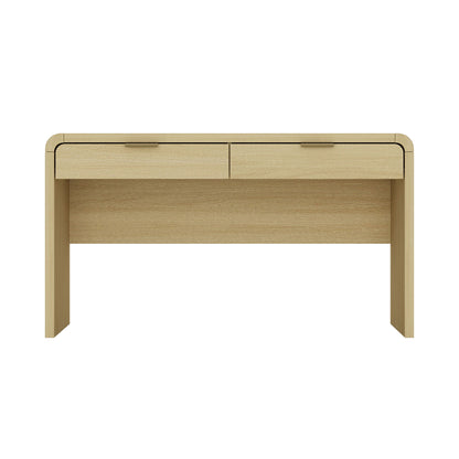 Grace - Office Desk With 2 Drawers - Oak - The Sleep Loft - Online Mattress Showroom NYC