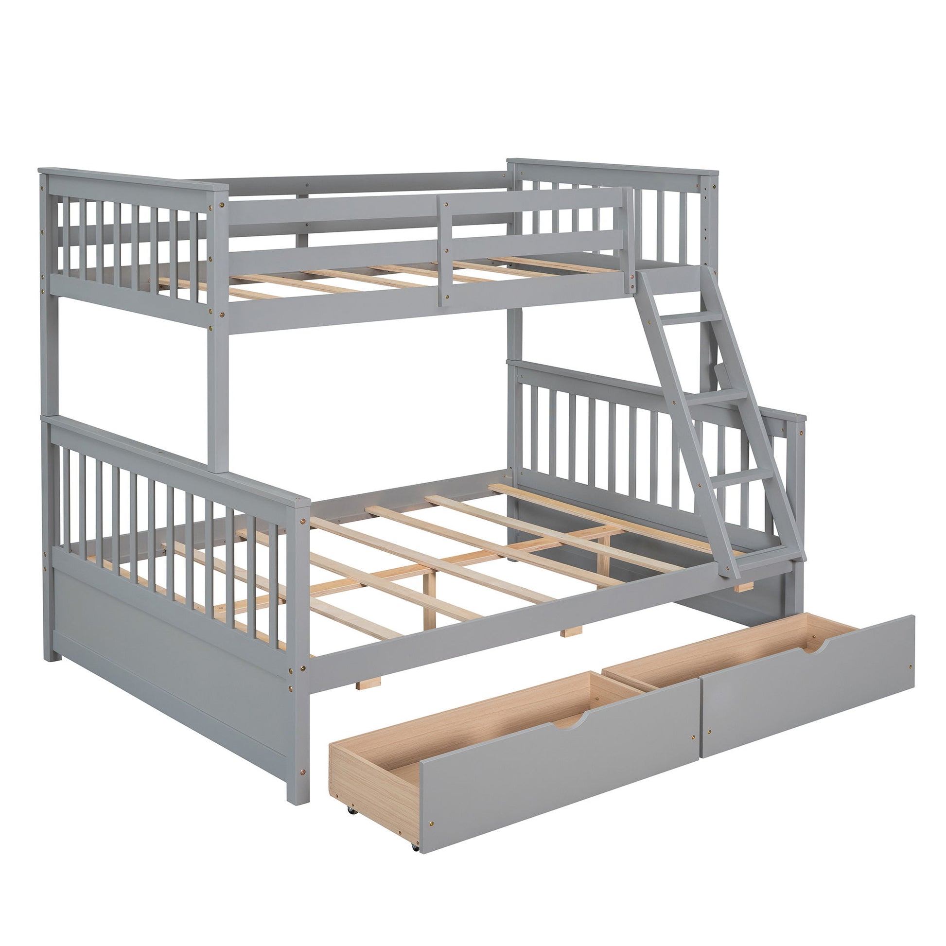 Bunk Bed With Ladders And 2 Storage Drawers - The Sleep Loft - Online Mattress Showroom NYC