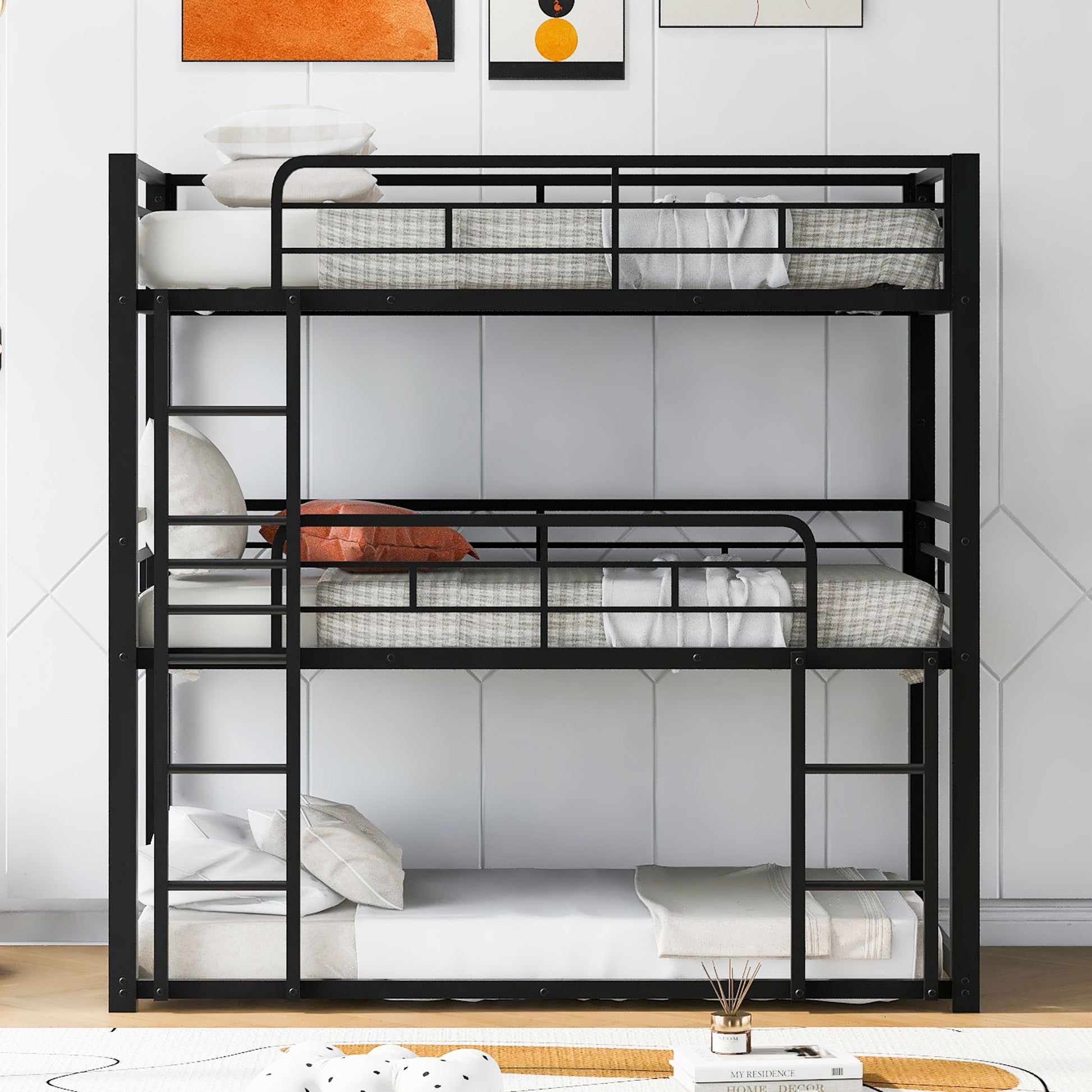 Triple Bunk Bed With Sturdy Construction And Space Saving Design - The Sleep Loft - Online Mattress Showroom NYC