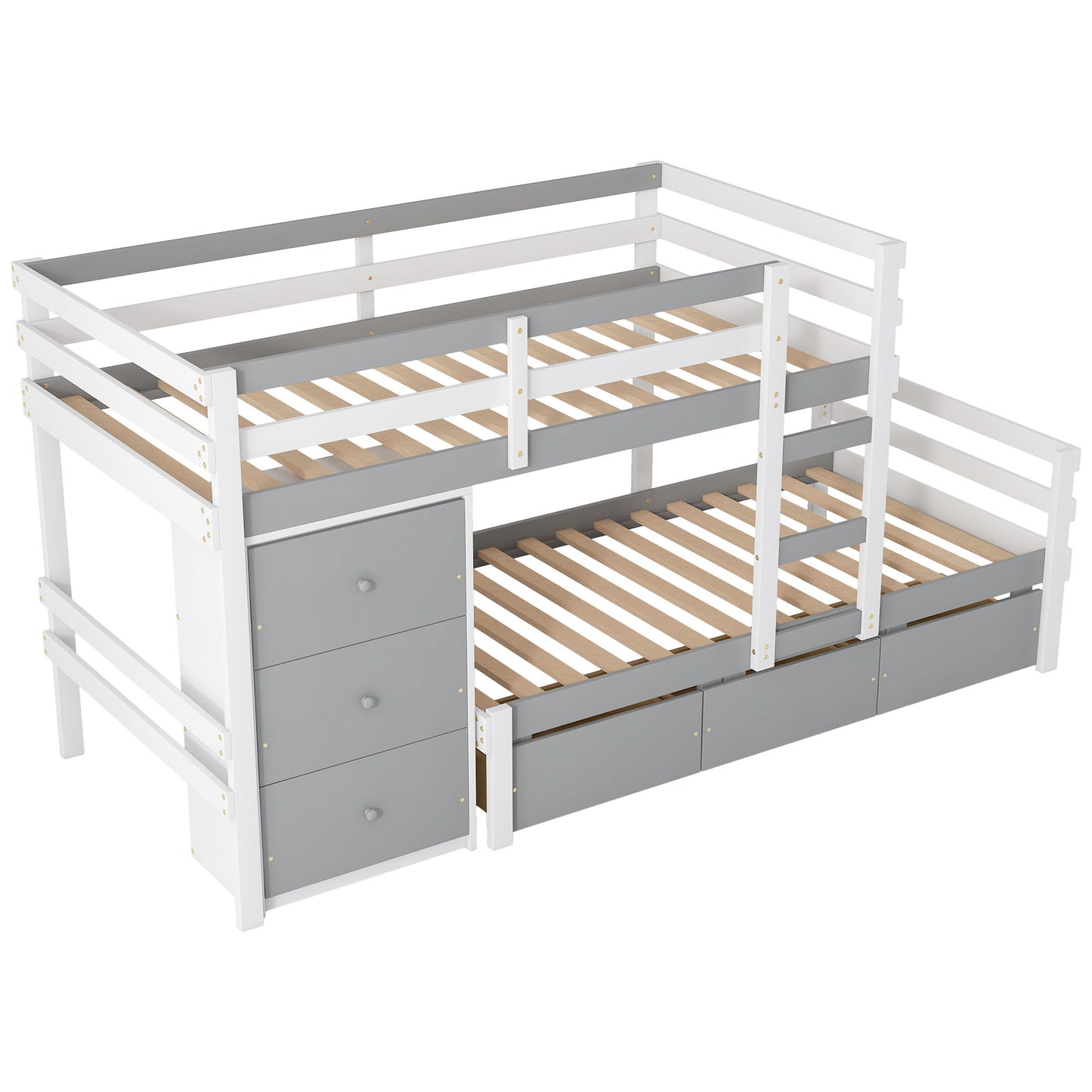 Loft Bunk Bed With Drawers And Ladder - The Sleep Loft - Online Mattress Showroom NYC
