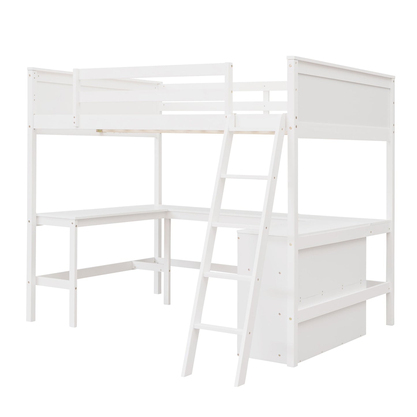 Loft Bed With Shelves With Desk - The Sleep Loft - Online Mattress Showroom NYC
