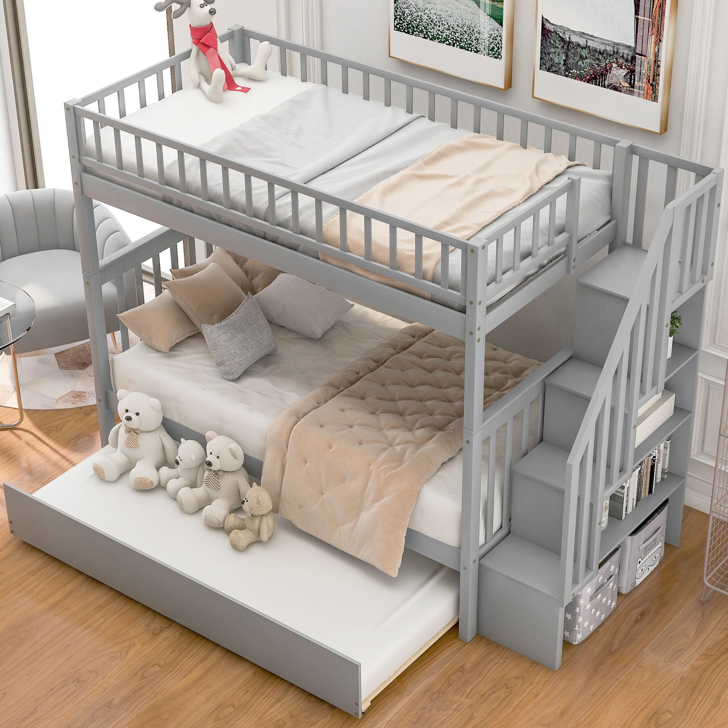 Bunk Bed With Staircase - The Sleep Loft - Online Mattress Showroom NYC