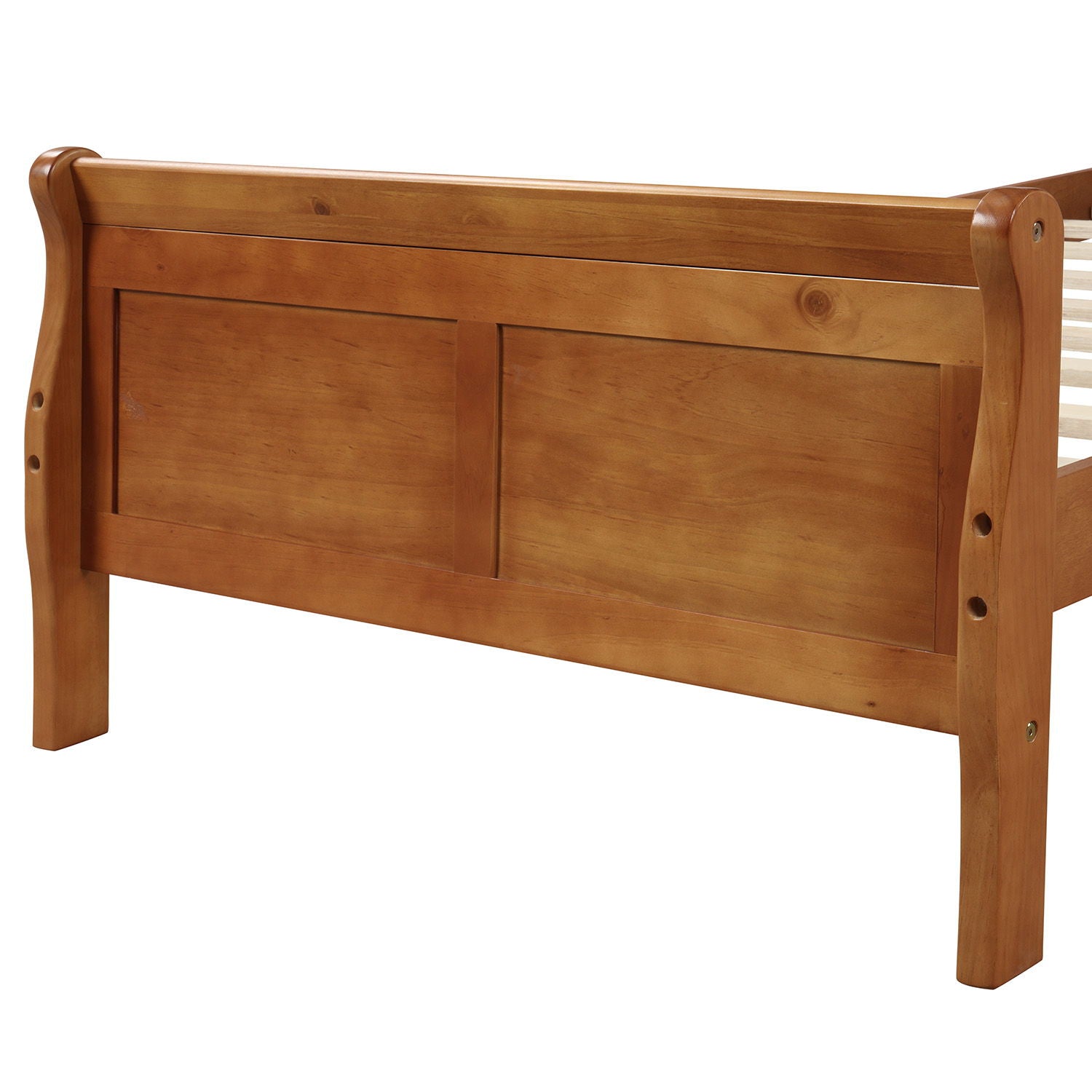 Platform Bed Frame Mattress Foundation Sleigh Bed With Headboard / Footboard / Wood Slat Suppor - The Sleep Loft - Online Mattress Showroom NYC