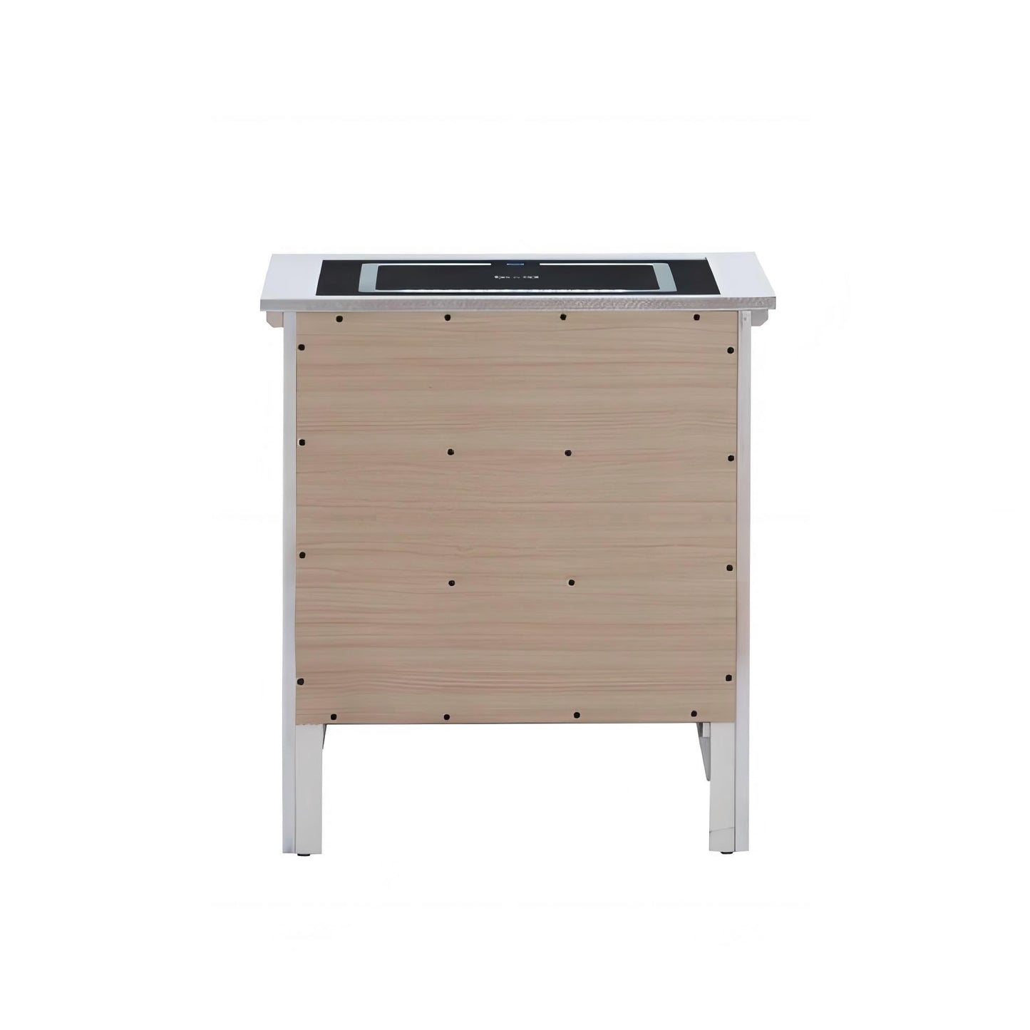 Hammond - Smart 3 Drawer Nightstand With USB Charging And Integrated Speakers - White - The Sleep Loft - Online Mattress Showroom NYC