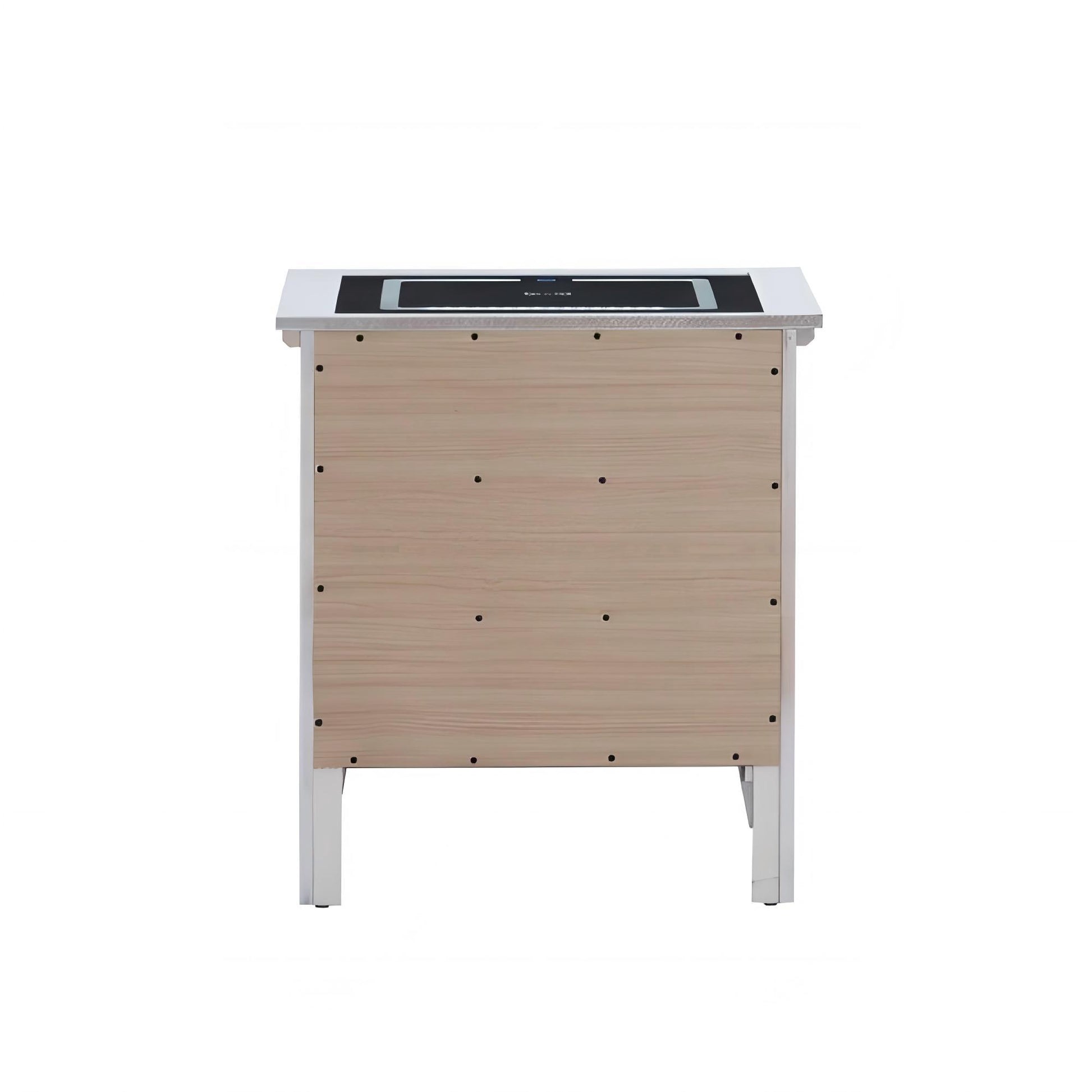 Hammond - Smart 3 Drawer Nightstand With USB Charging And Integrated Speakers - White - The Sleep Loft - Online Mattress Showroom NYC