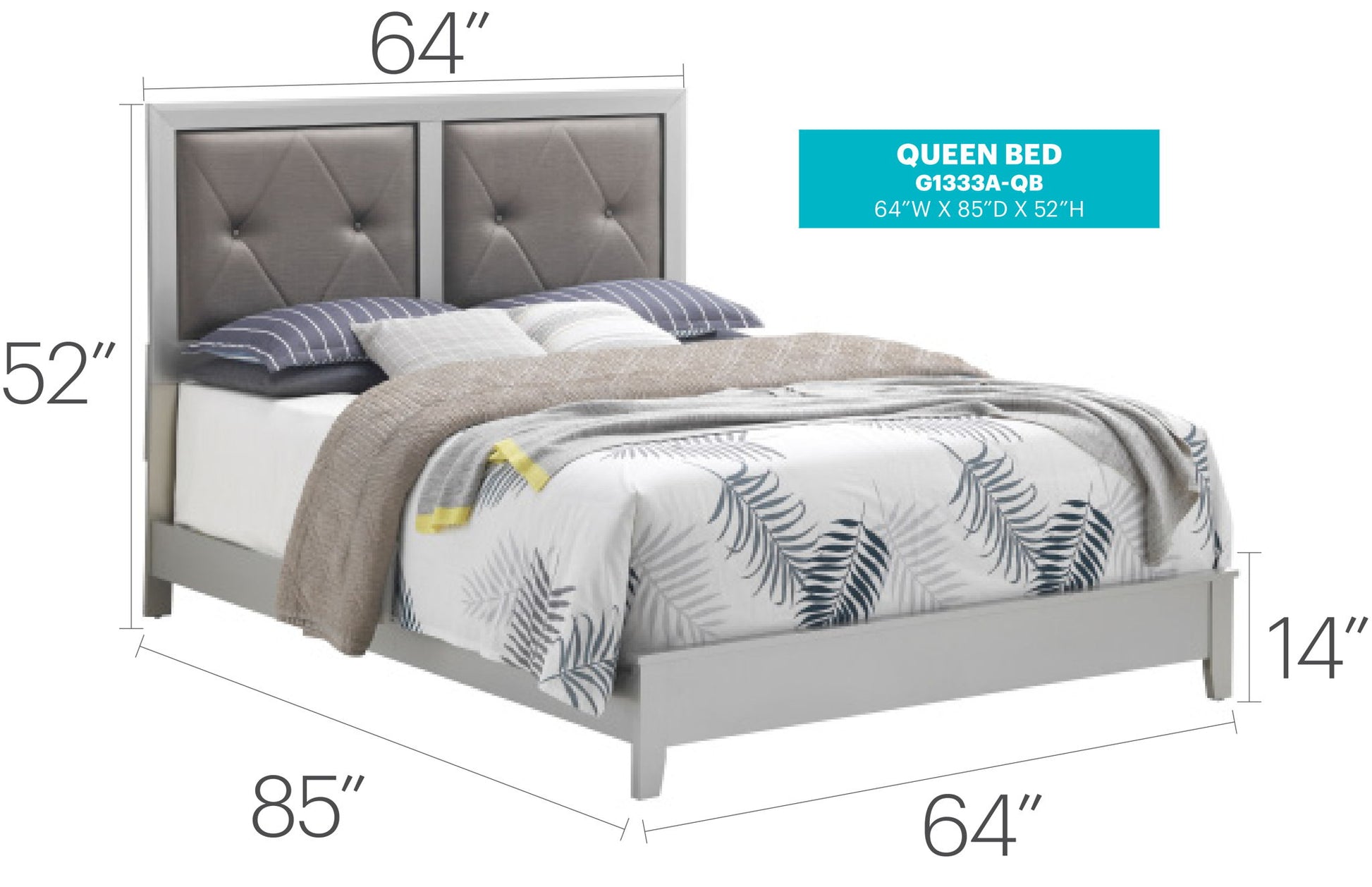 Padded Headboard Bed - The Sleep Loft - Online Mattress Showroom NYC