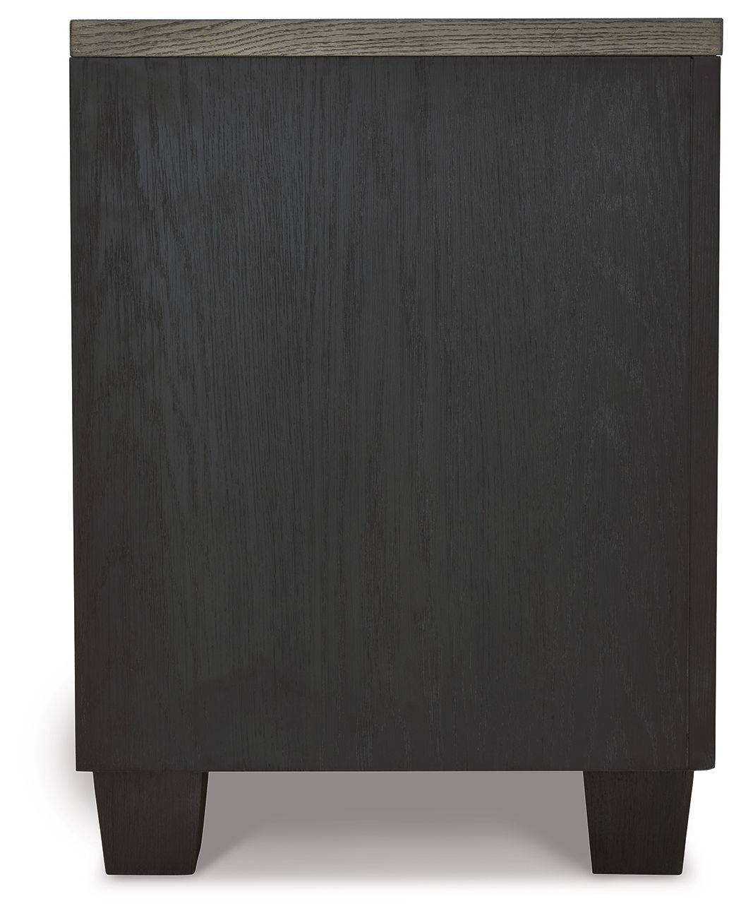 Foyland - Two Drawer Night Stand - Black / Brown - The Sleep Loft - Online Mattress Showroom NYC